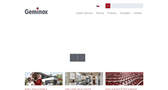 Desktop Screenshot of geminox.cz